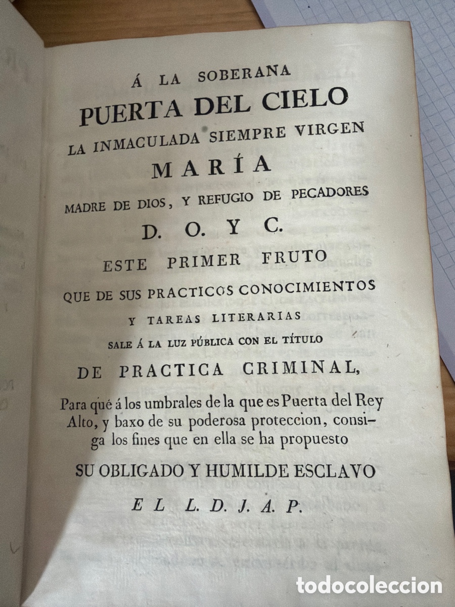 Libros antiguos: Pr&aacute;ctica criminal primera parte - Foto 1