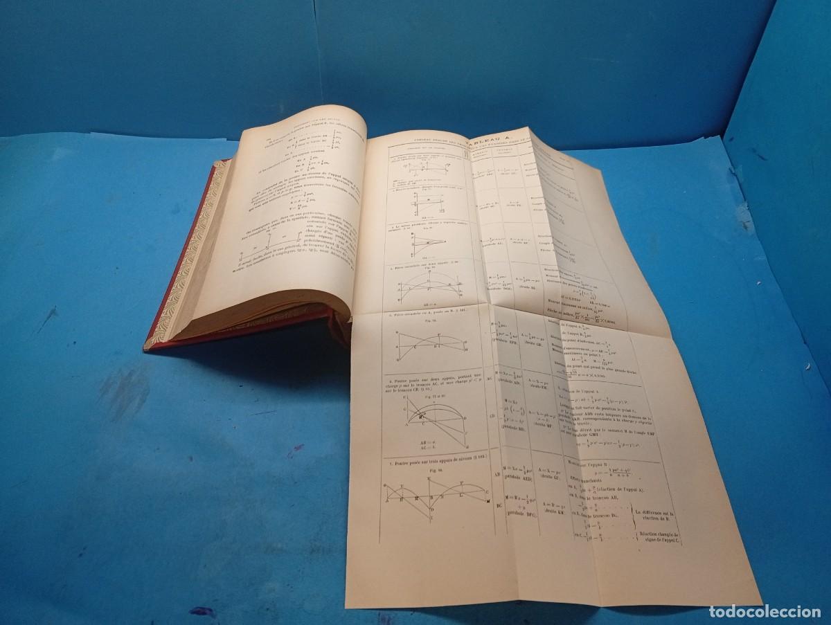 Libros antiguos: COURS DE M&Eacute;CANIQUE APPLIQU&Eacute;E AUX CONSTRUCTIONS. - EDOUARD COLLIGNON - Foto 7