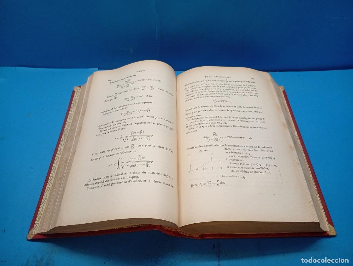 Libros antiguos: COURS DE M&Eacute;CANIQUE APPLIQU&Eacute;E AUX CONSTRUCTIONS. - EDOUARD COLLIGNON - Foto 9