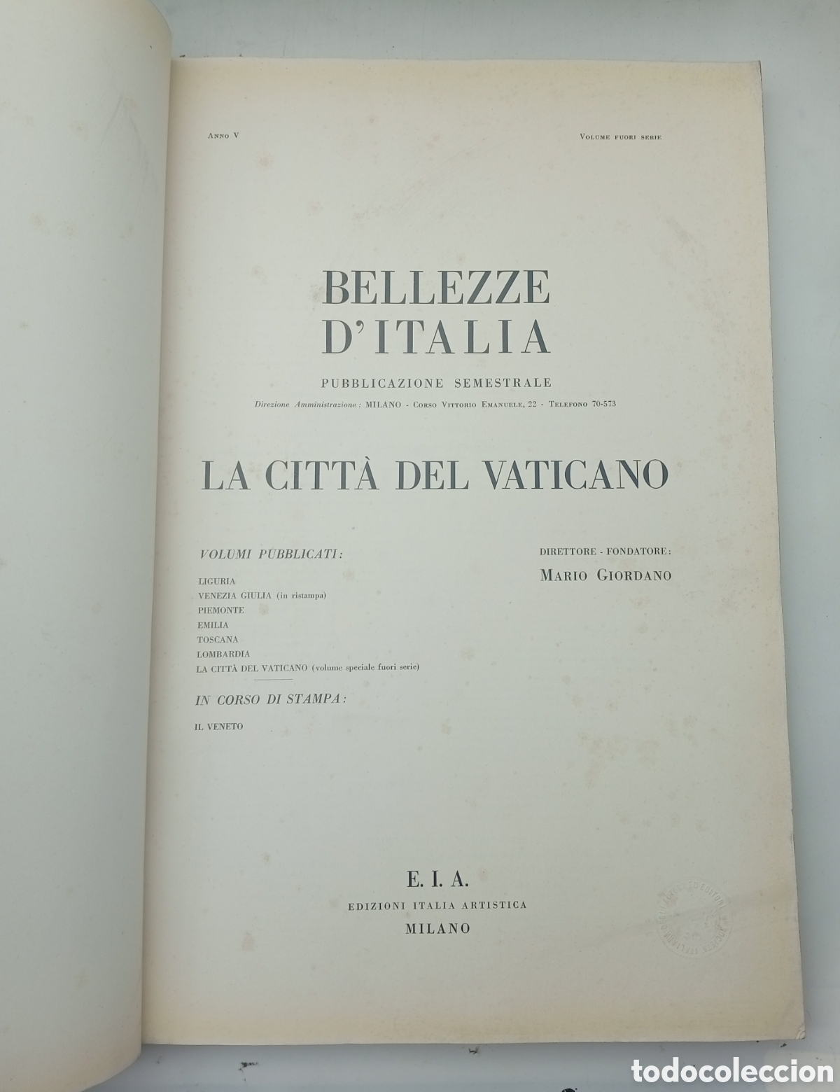 Libros antiguos: Bellezze dItalia la citta del Vaticano - Foto 2
