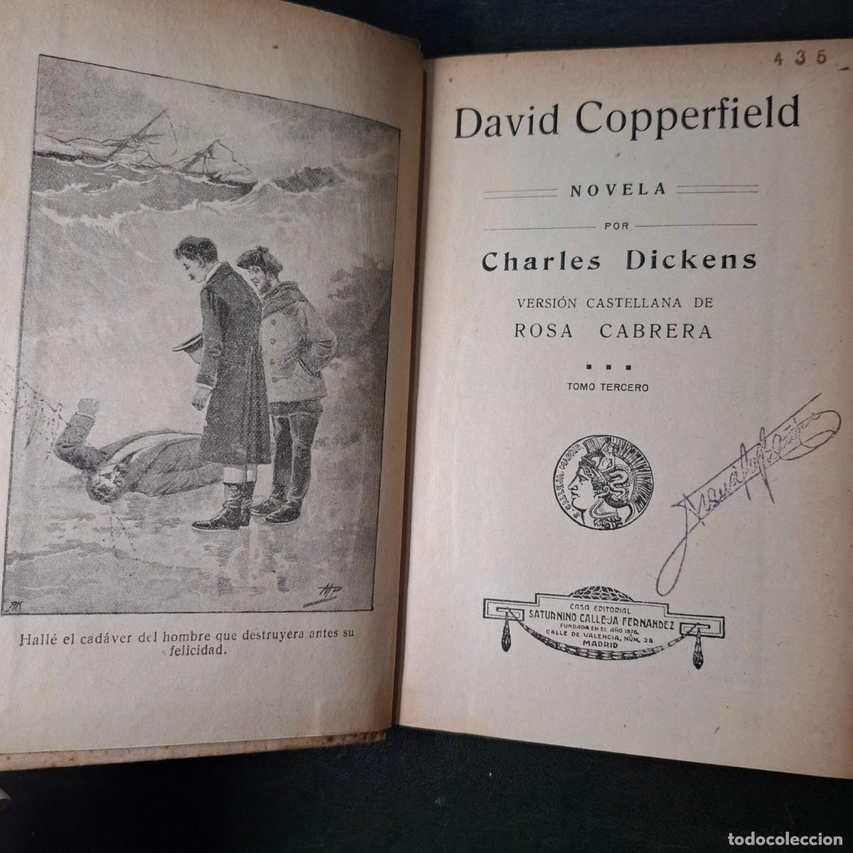 Libros antiguos: David Copperfield - Carlos Dickens - tomos II y III - 1900? - Foto 2