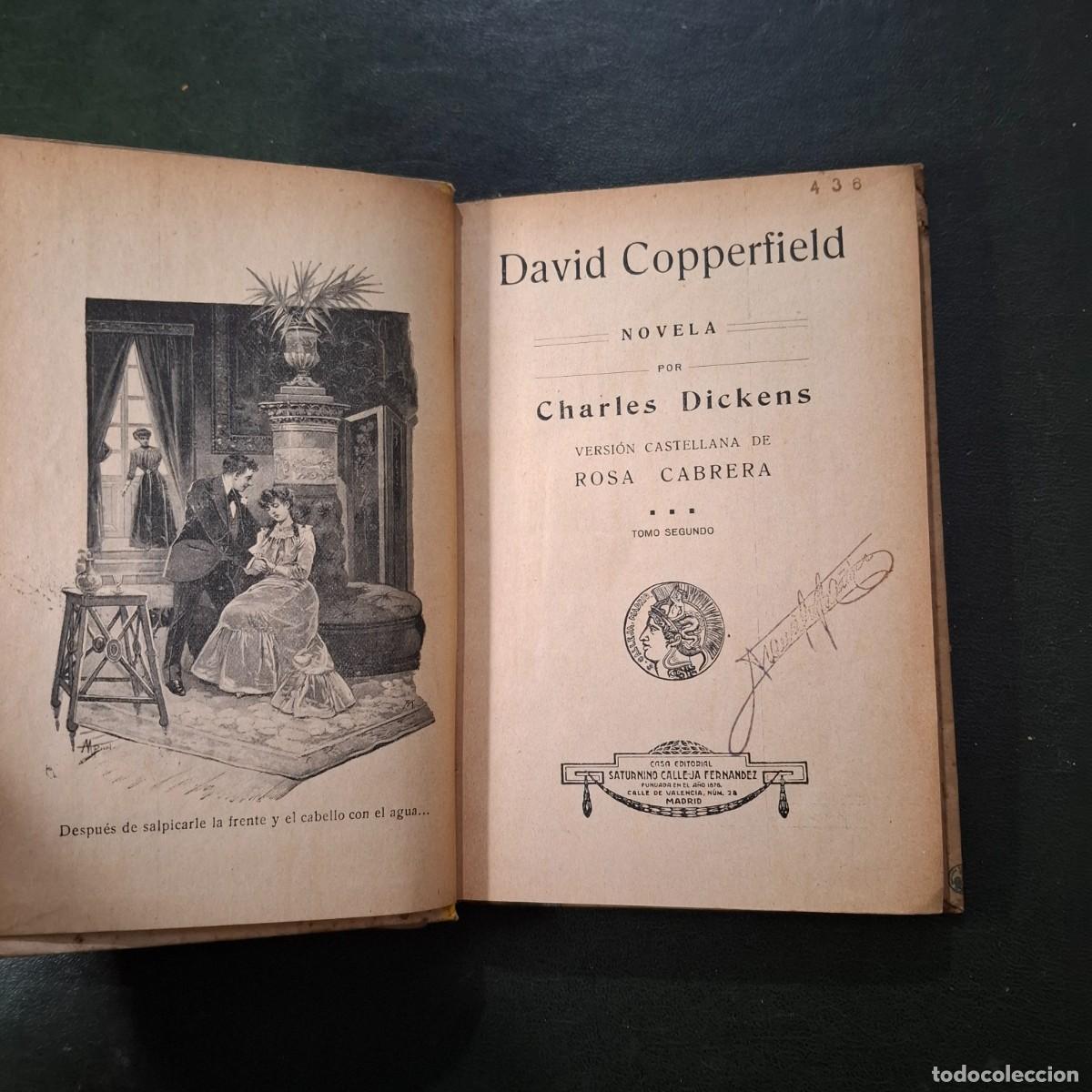 Libros antiguos: David Copperfield - Carlos Dickens - tomos II y III - 1900? - Foto 3