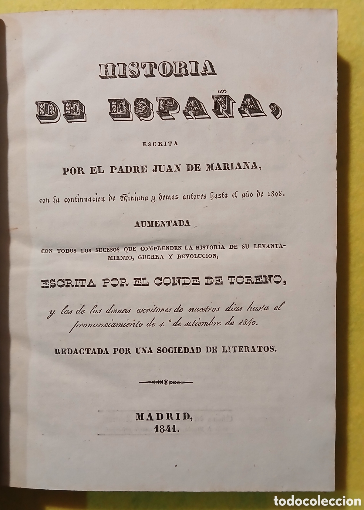 Libros antiguos: Historia de Espa&ntilde;a, Juan de Mariana - Foto 3
