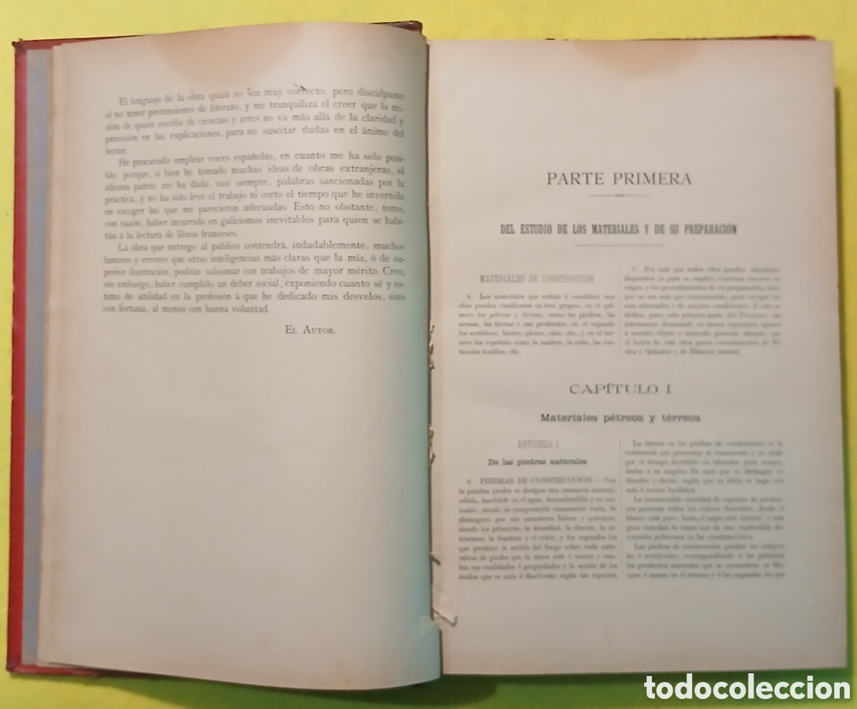 Libros antiguos: Construccion civil ges y lobez, textos 1897 - Foto 2