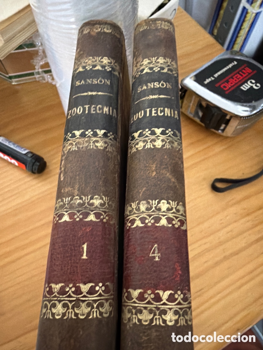 Libros antiguos: Zootecnica Sans&oacute;n tomo 1-4 - Foto 1