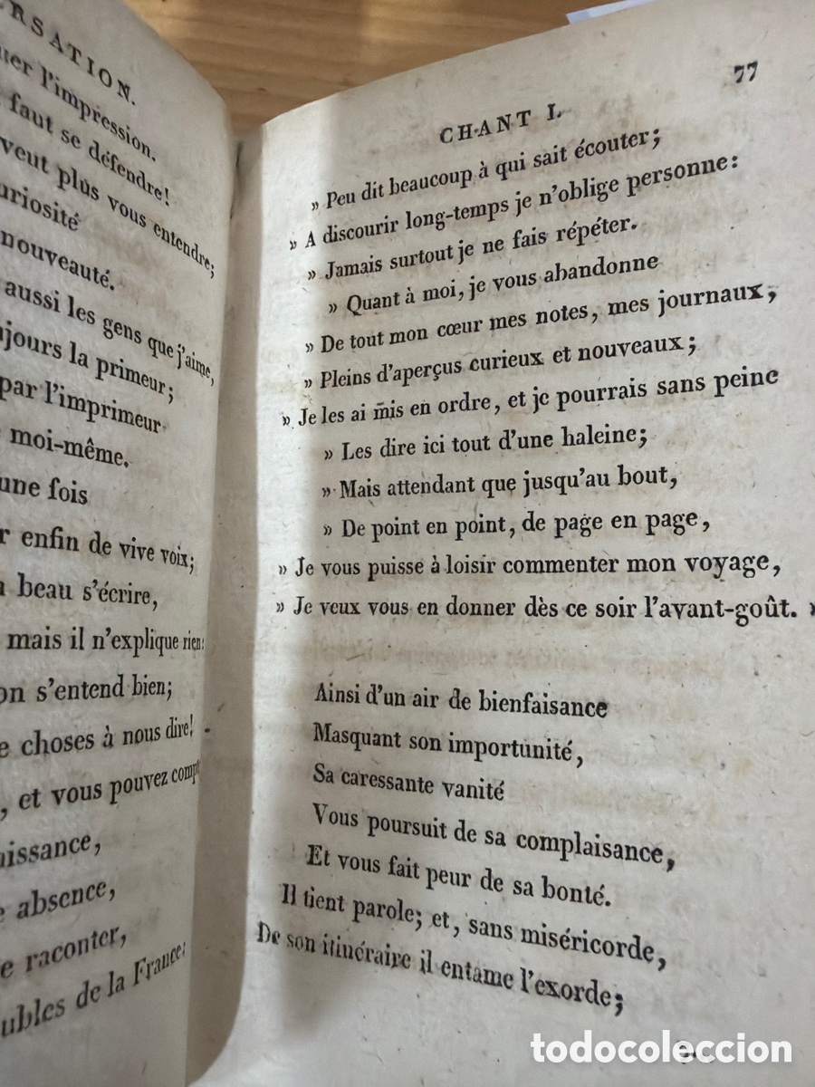 Libros antiguos: &rdquo;La conversation&rdquo; de Jacques Delille, publicado en 1812. - Foto 3