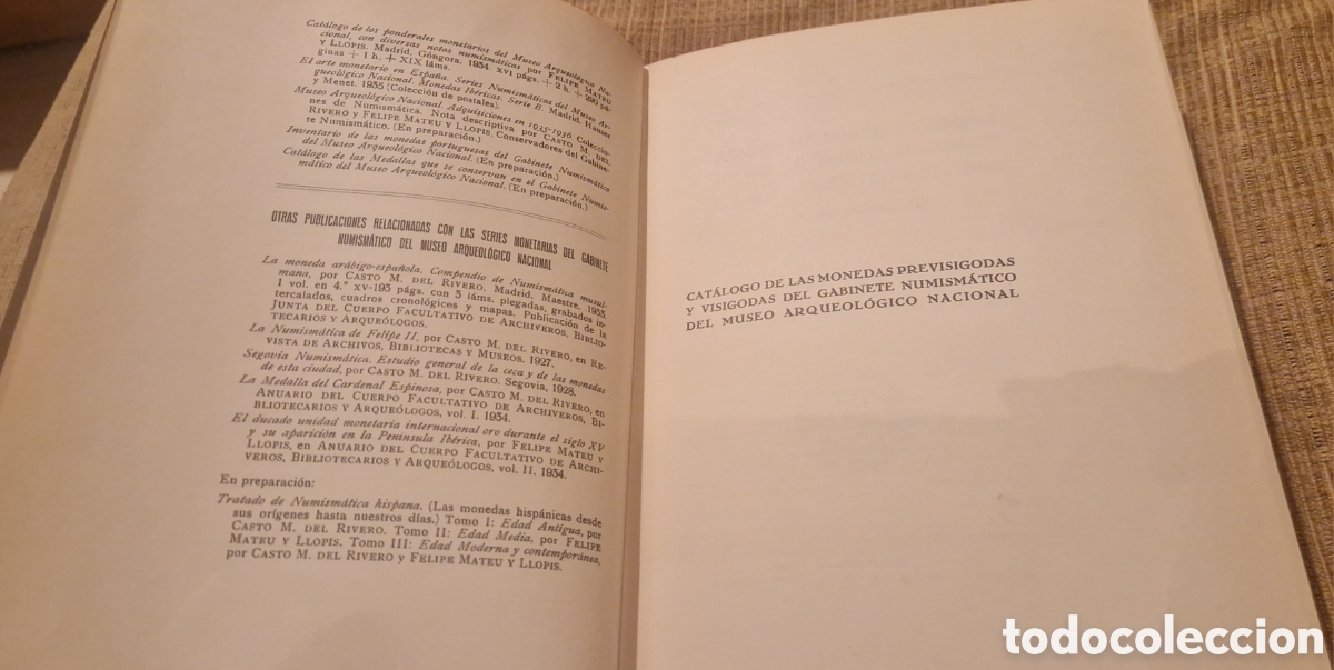 Libros antiguos: Las monedas visigodas Mateus - Foto 4