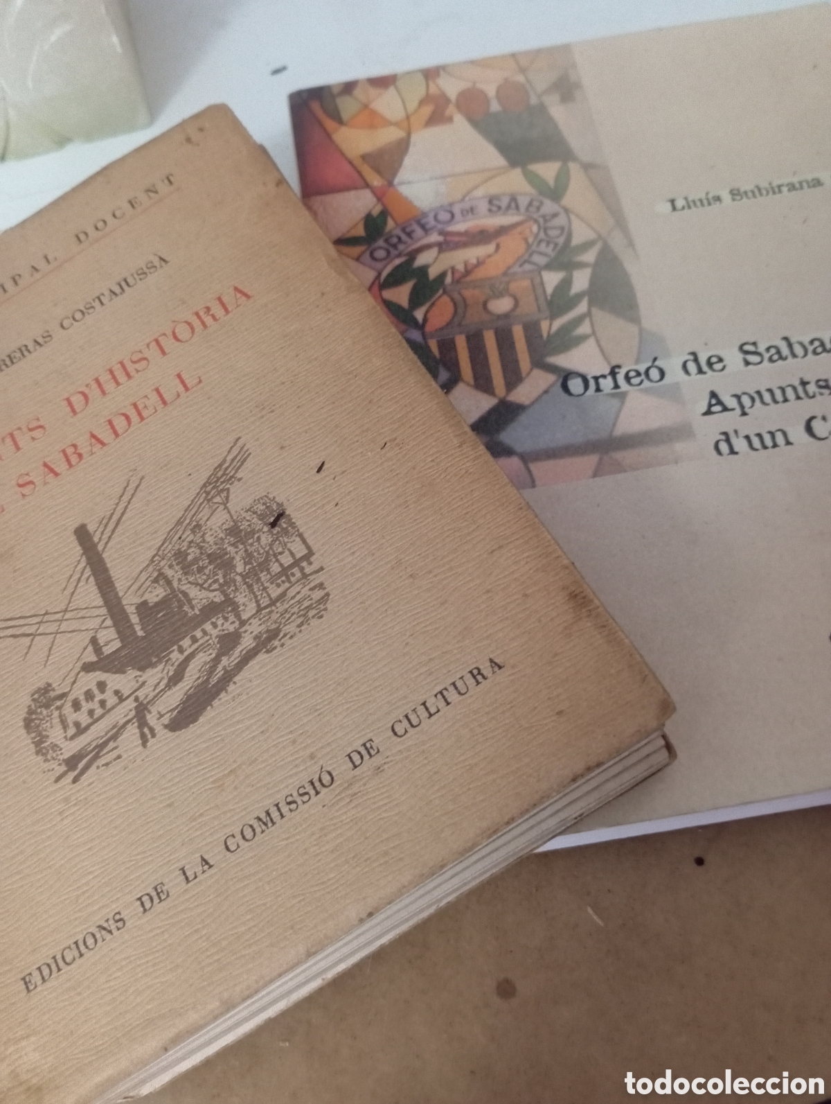 Libros antiguos: 2 libros de Sabadell: Elements Dhist&ograve;ria de Sabadell y orfe&oacute; de Sabadell 1904-2004 - Foto 1