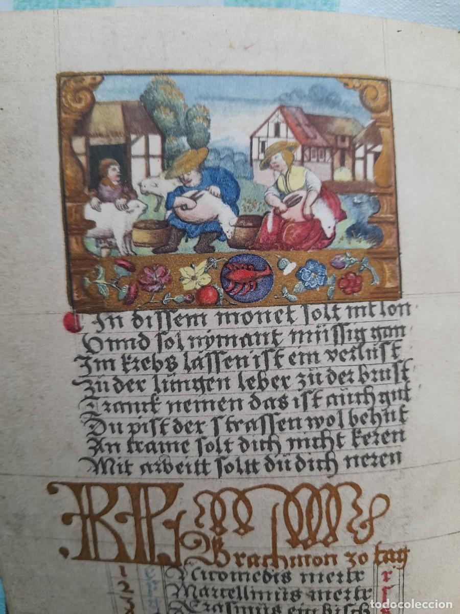 Libros antiguos: Facs&iacute;mil &iacute;ntegro del Calendario de Glockendon (s. XIV) - Foto 3