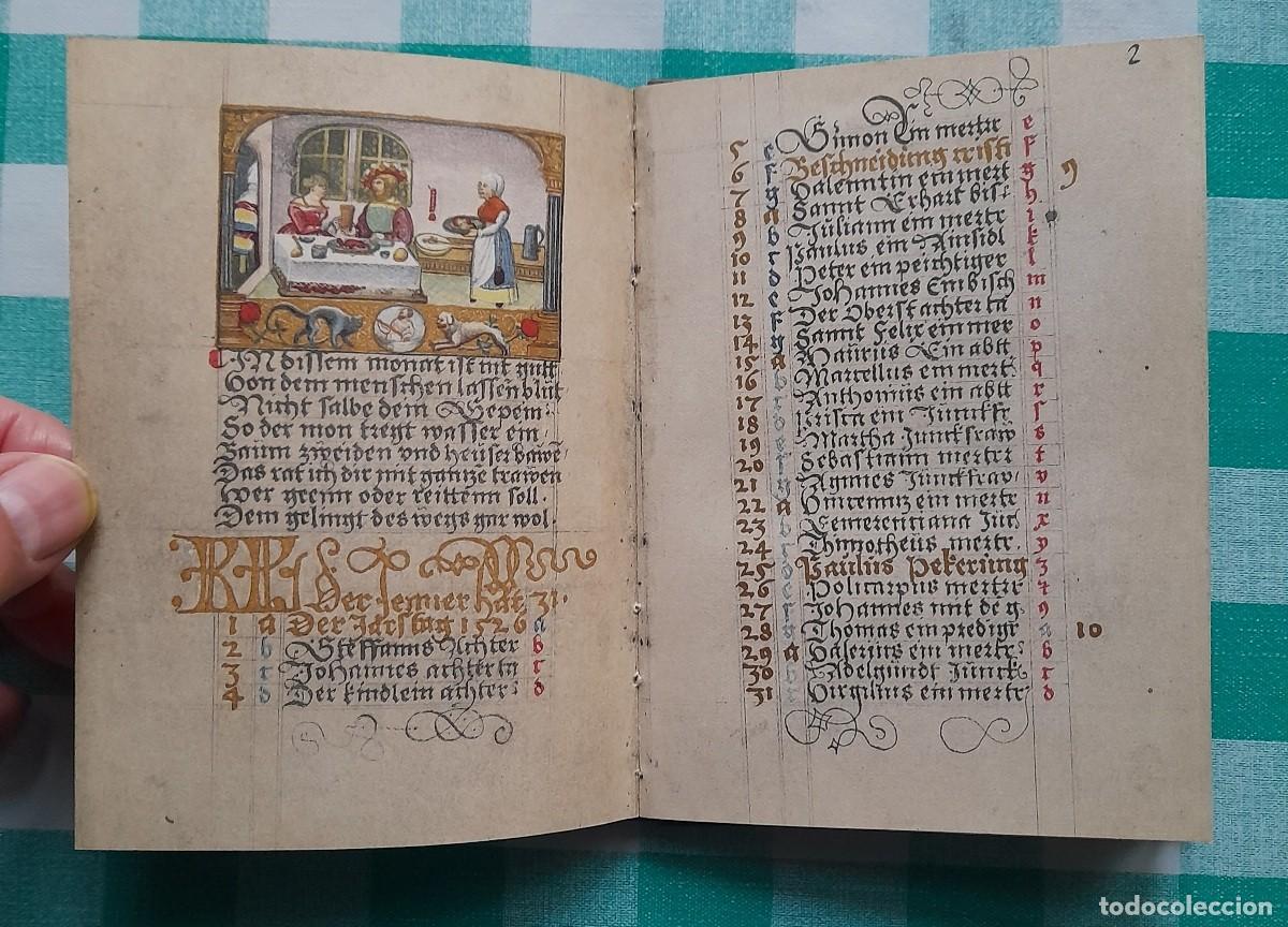 Libros antiguos: Facs&iacute;mil &iacute;ntegro del Calendario de Glockendon (s. XIV) - Foto 6