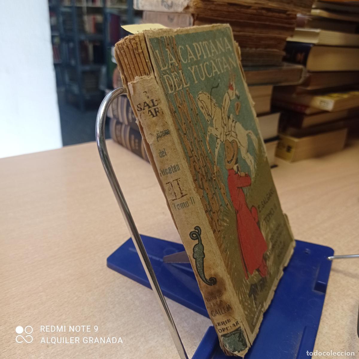 Libros antiguos: La capitana del Yucat&aacute;n . Tomo II - Salgari, Emilio - Foto 2