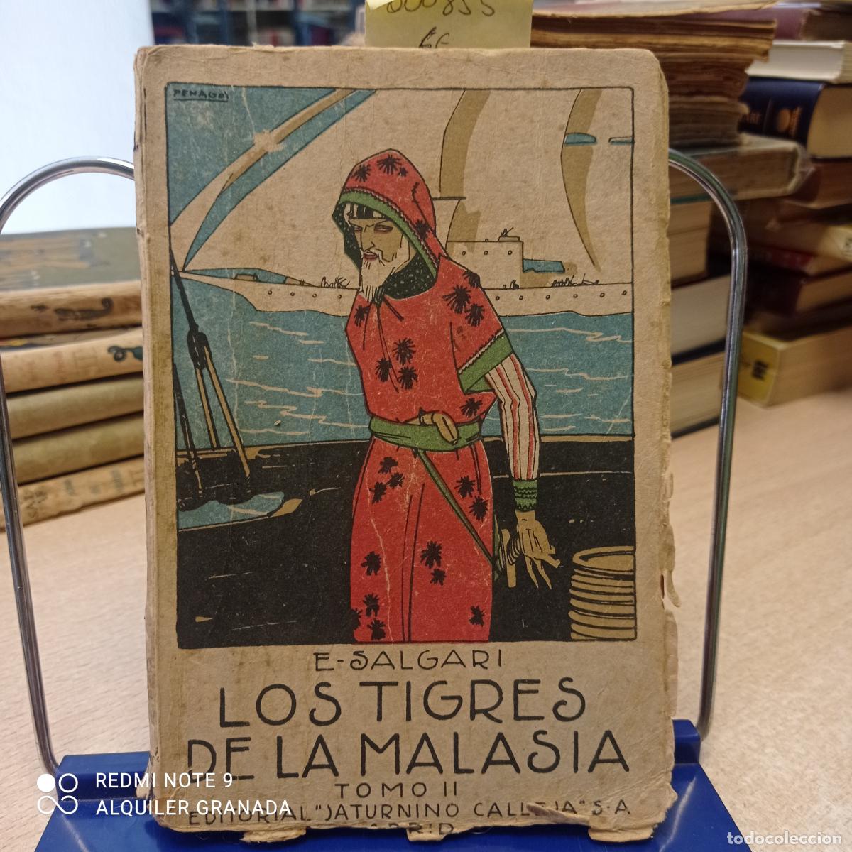 Libros antiguos: Los Tigres de la Malasia - Salgari, Emilio - Foto 1