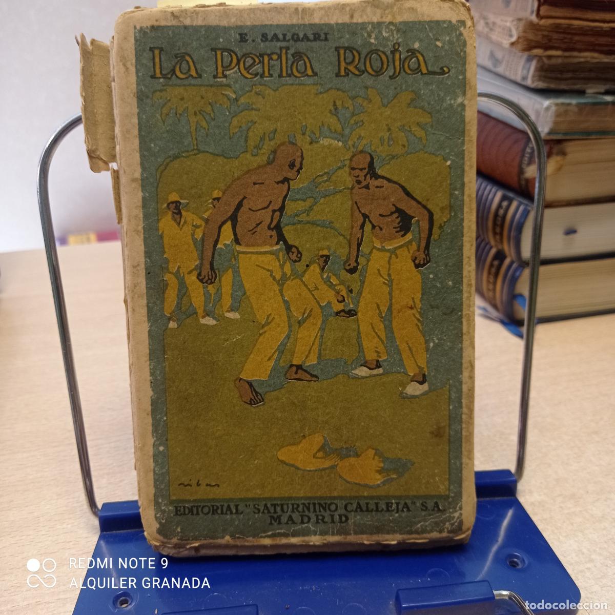 Libros antiguos: LA PERLA ROJA - Salgari, Emilio - Foto 1