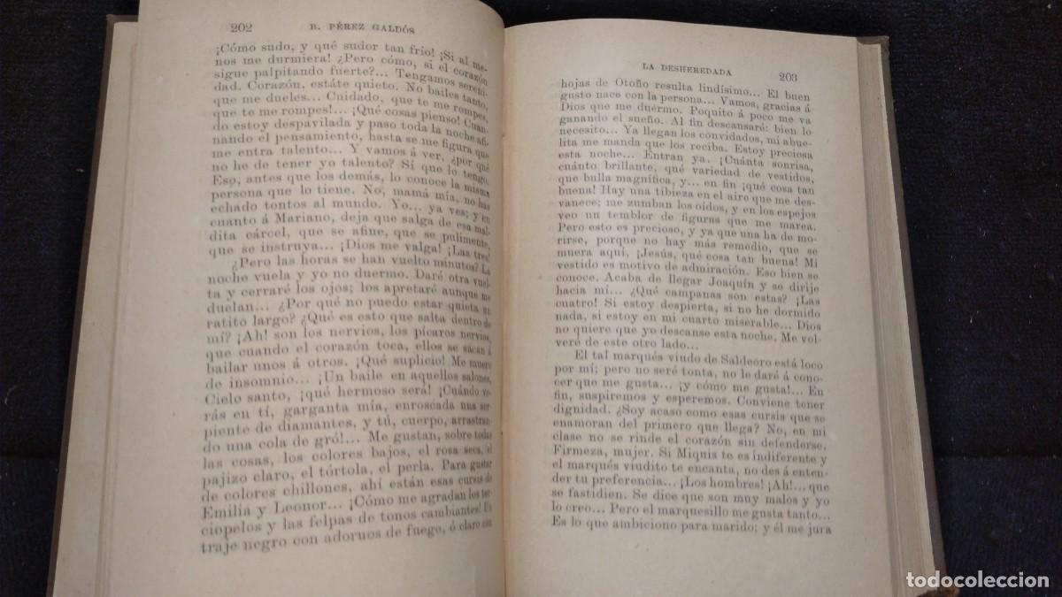 Libros antiguos: Benito P&eacute;rez Gald&oacute;s - La Desheredada - 1890. - Foto 5