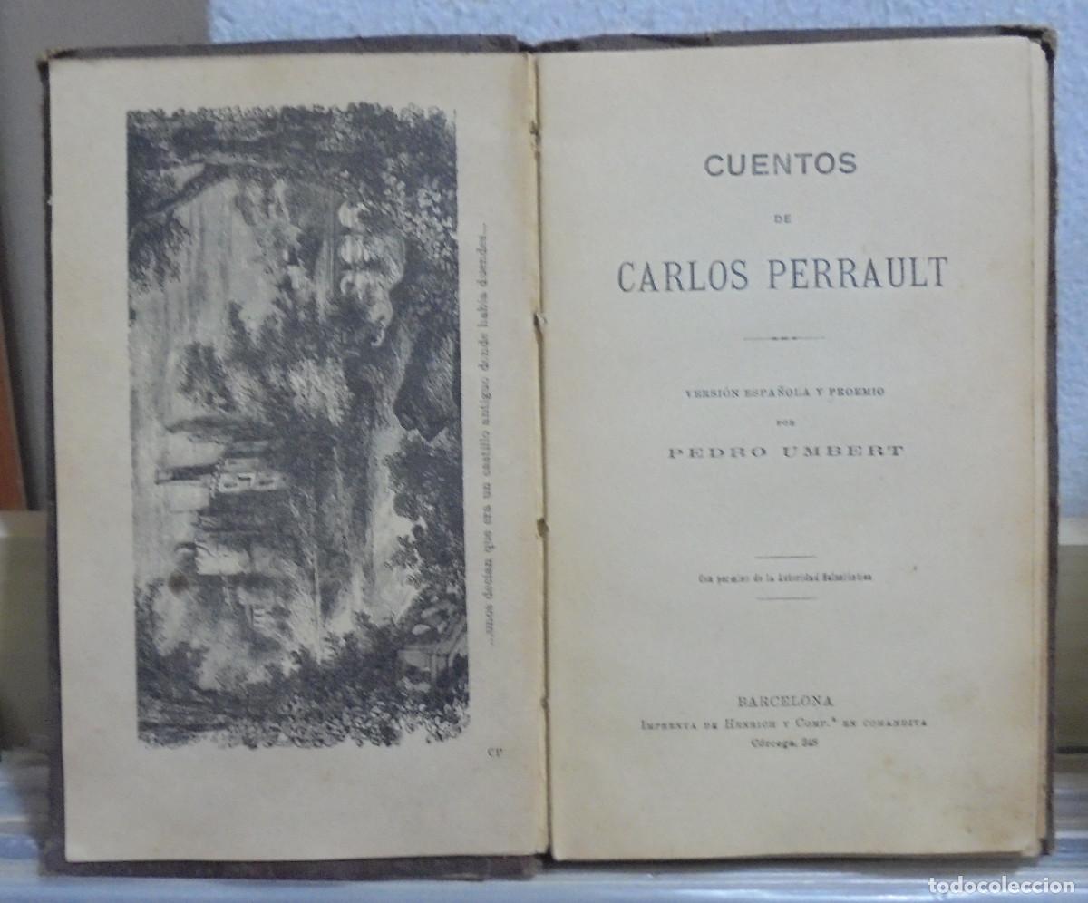 Libros antiguos: Cuentos. Carlos Perrault - Foto 2