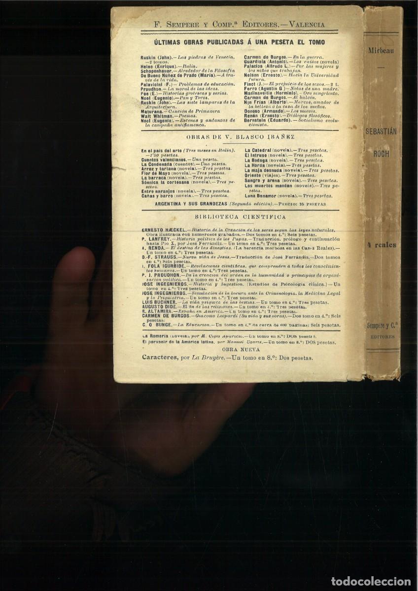 Libros antiguos: SEBASTIAN ROCH. Octavio Mirbeau - Foto 2