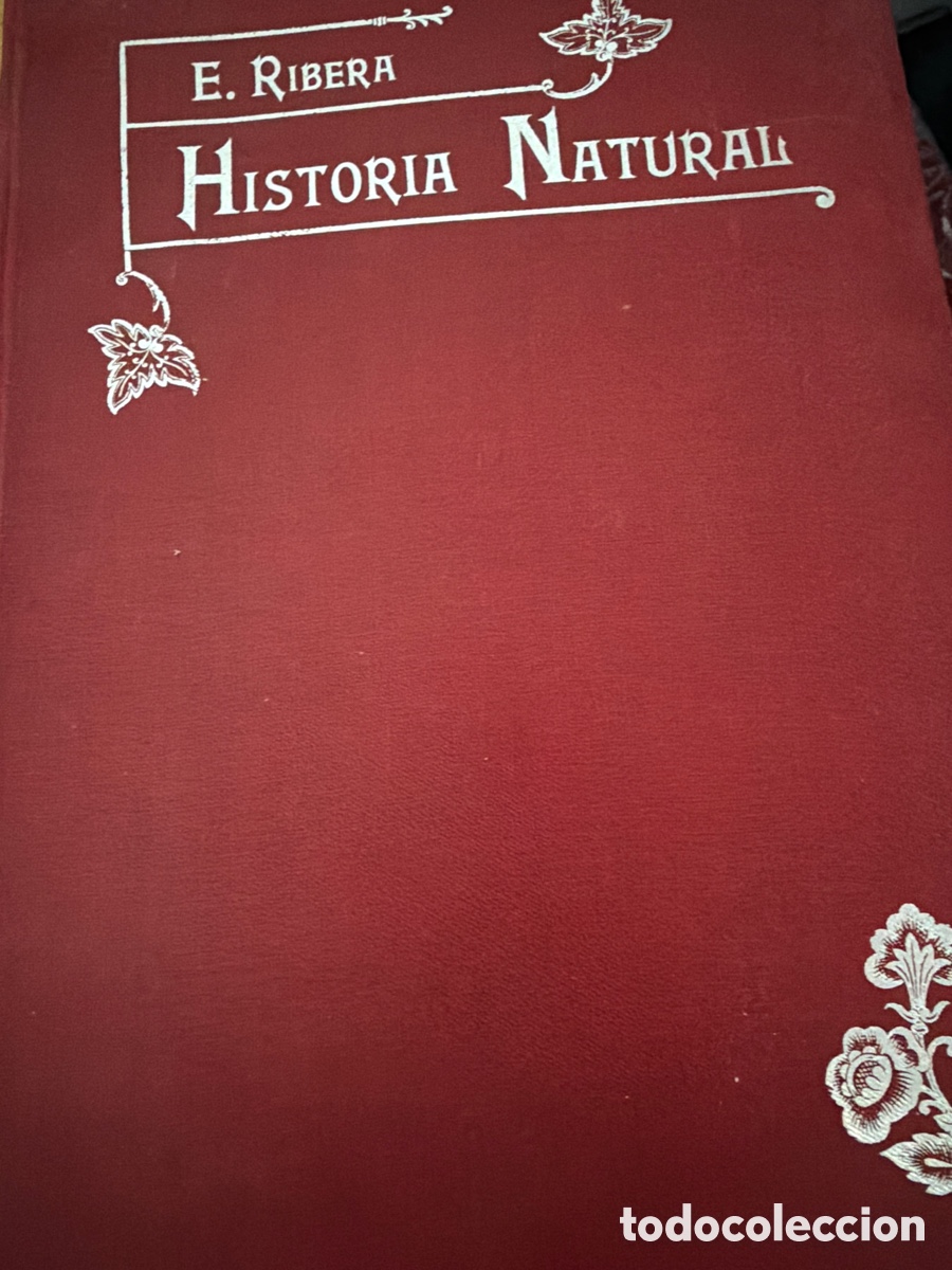 Libros antiguos: Historia natural E. Ribera - Foto 1