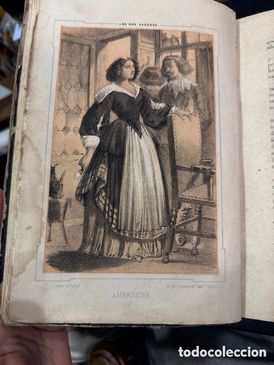 Libros antiguos: KOCK, Paul de. Las dos ba&ntilde;eras: novela escrita en franc&eacute;s - Foto 3