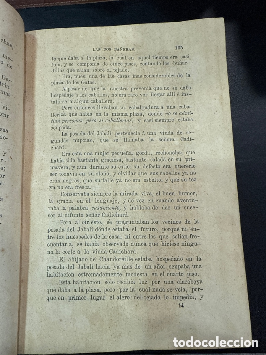 Libros antiguos: KOCK, Paul de. Las dos ba&ntilde;eras: novela escrita en franc&eacute;s - Foto 4