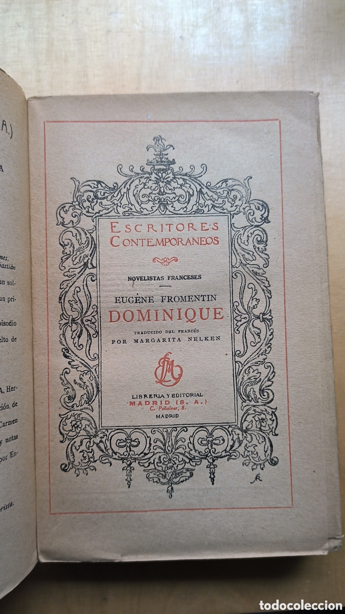 Libros antiguos: E. Fromentin, Dominique, 1925 - Foto 3