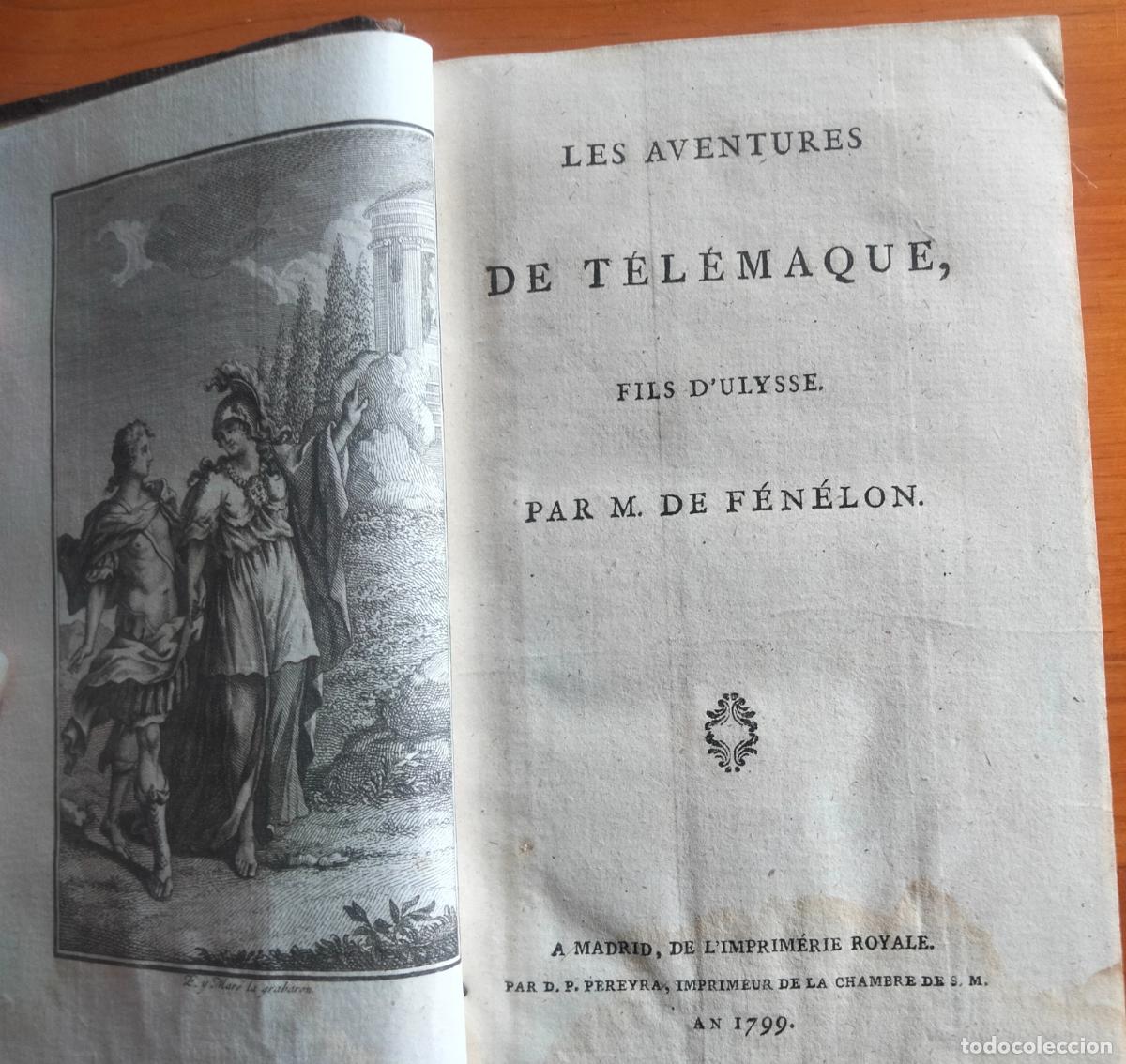 Libros antiguos: Les Aventures de Telemaque, M. Fenelon - Foto 1