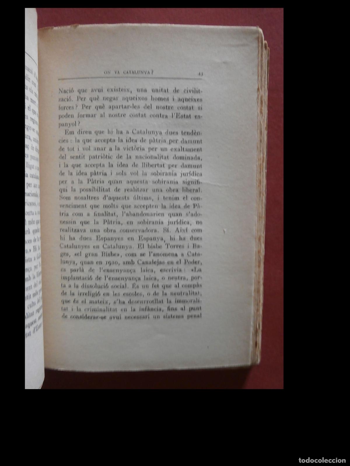 Libros antiguos: On va Catalunya?. Marcel&iacute; Domingo - Foto 3