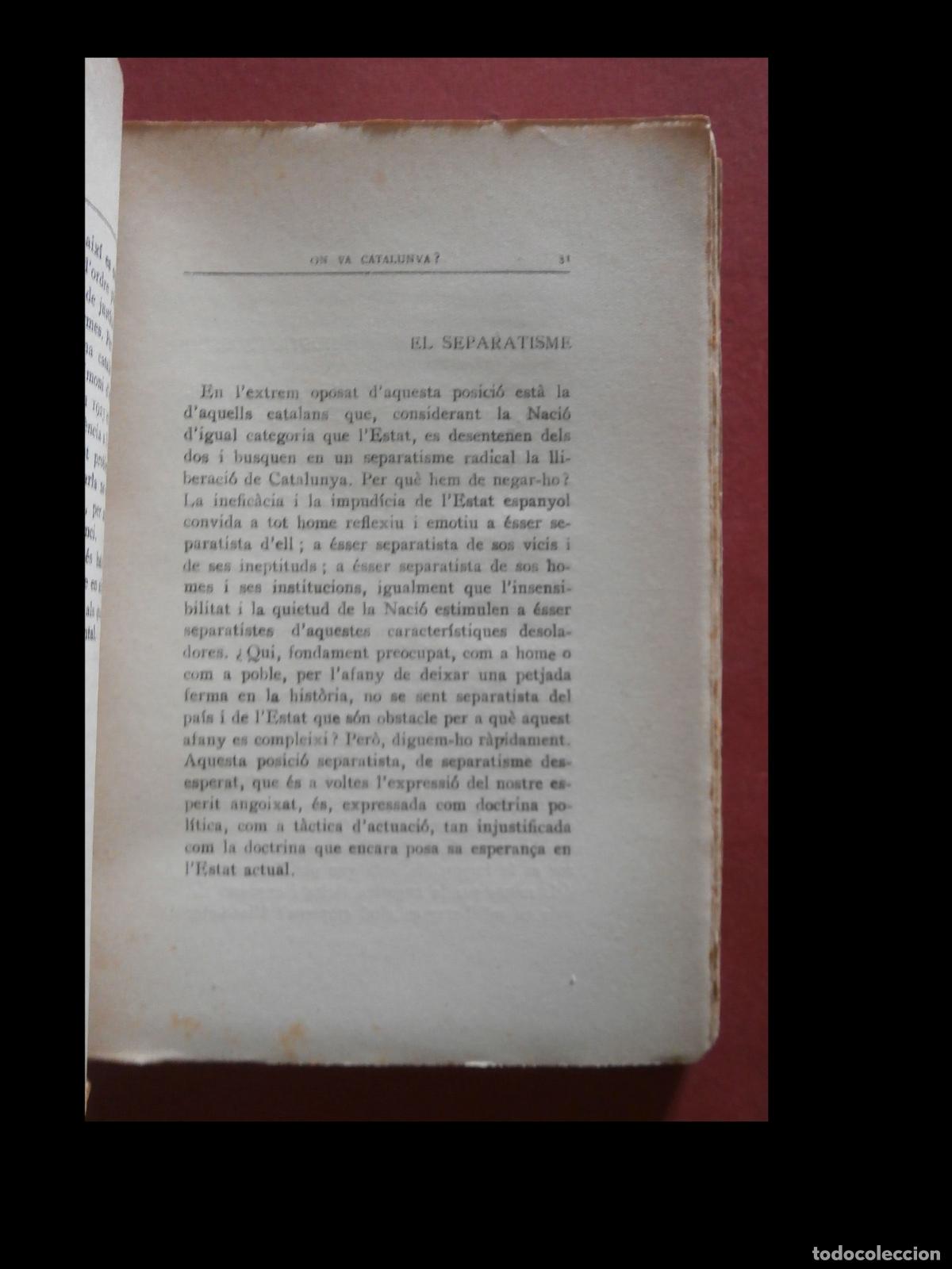 Libros antiguos: On va Catalunya?. Marcel&iacute; Domingo - Foto 4