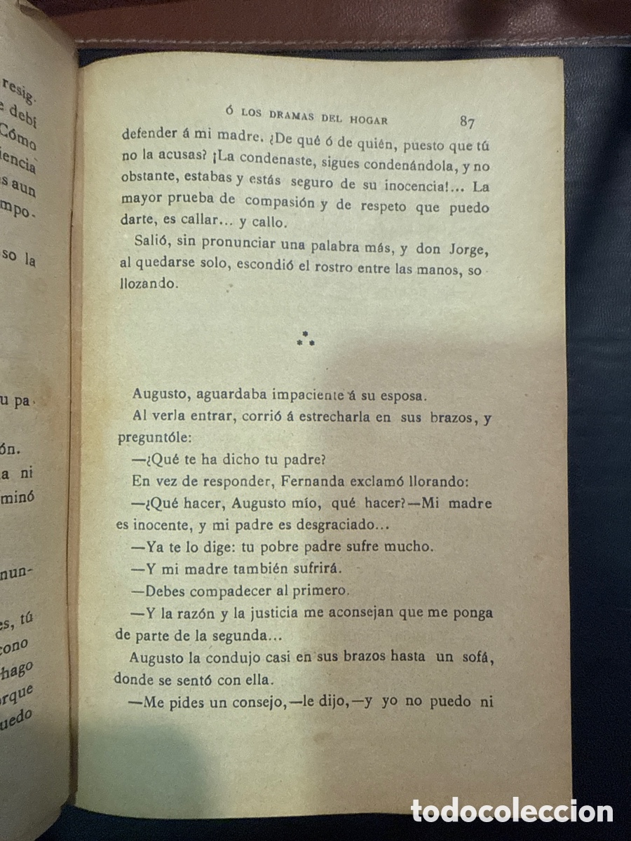 Libros antiguos: VAL, Luis de. El &uacute;ltimo adi&oacute;s o Los dramas del hogar. Tomo II - Foto 3