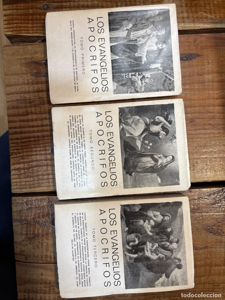Libros antiguos: LOS EVANGELIOS APOCRIFOS 3 TOMOS TRSAA - Foto 1