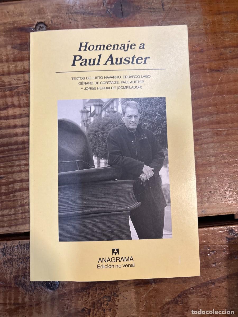 Libros antiguos: HOMENAJE A PAUL AUSTER TRSAA Edici&oacute;n de Jorge Herralde - Foto 1