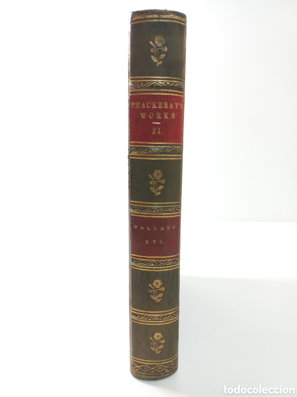 Libros antiguos: Ballads and the Rose and the Ring. Thackeray. Smith, Elder & Co, 1891. - Foto 1