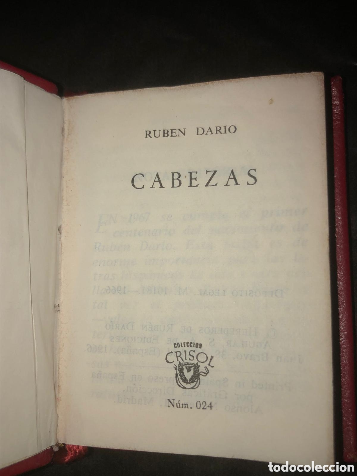Libros antiguos: Cabezas _ Rub&eacute;n Dario - Foto 4