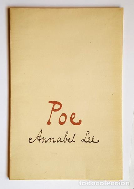 Libros antiguos: Annabel Lee, Edgar A. Poe / Raoul Veroni - Foto 1