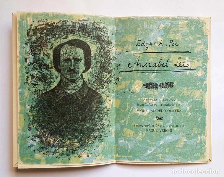 Libros antiguos: Annabel Lee, Edgar A. Poe / Raoul Veroni - Foto 2