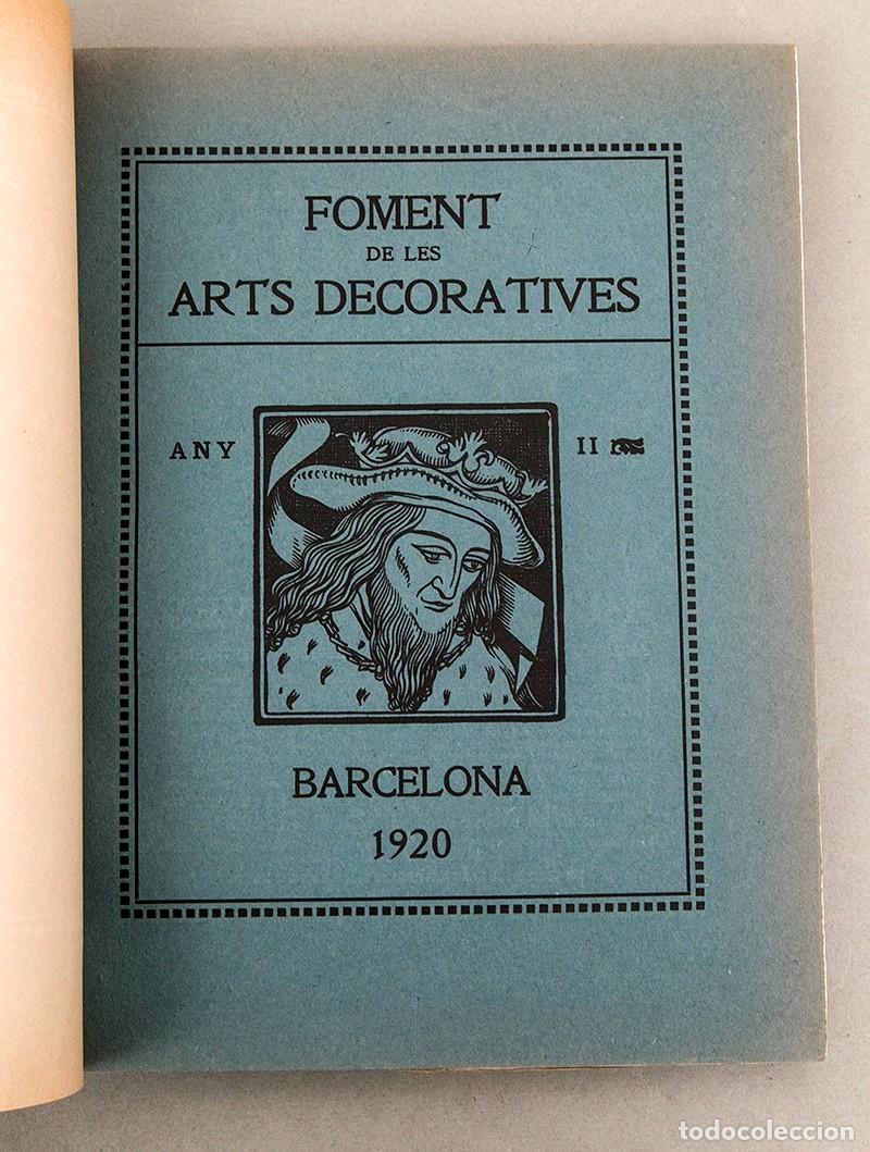 Libros antiguos: Foment de les arts decoratives - 1920 - Foto 3