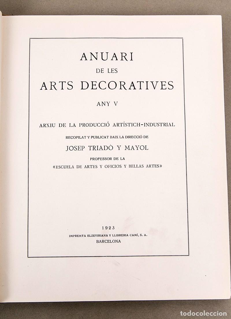 Libros antiguos: Foment de les arts decoratives - 1923 - Foto 3