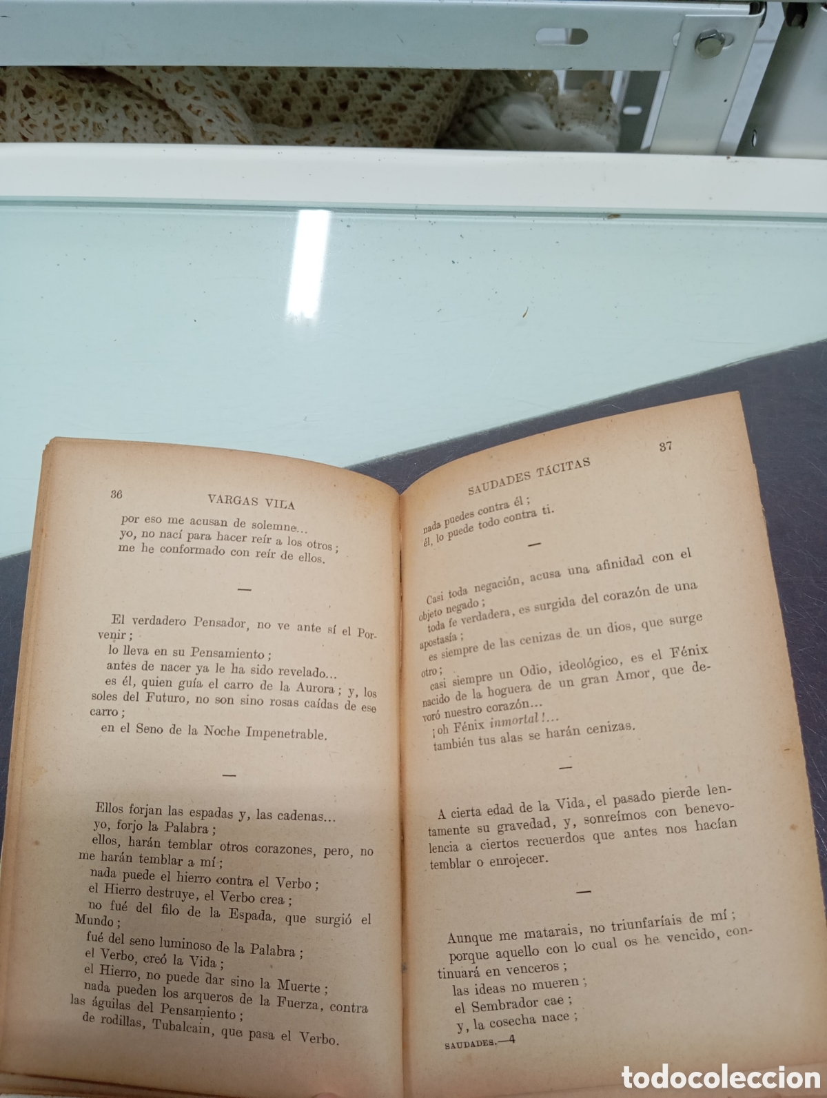 Libros antiguos: Saudades T&aacute;citas. Vargas Vila - Foto 4