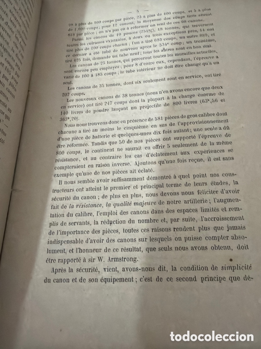 Libros antiguos: La cuesti&oacute;n de los ca&ntilde;ones paris 1876 - Foto 2