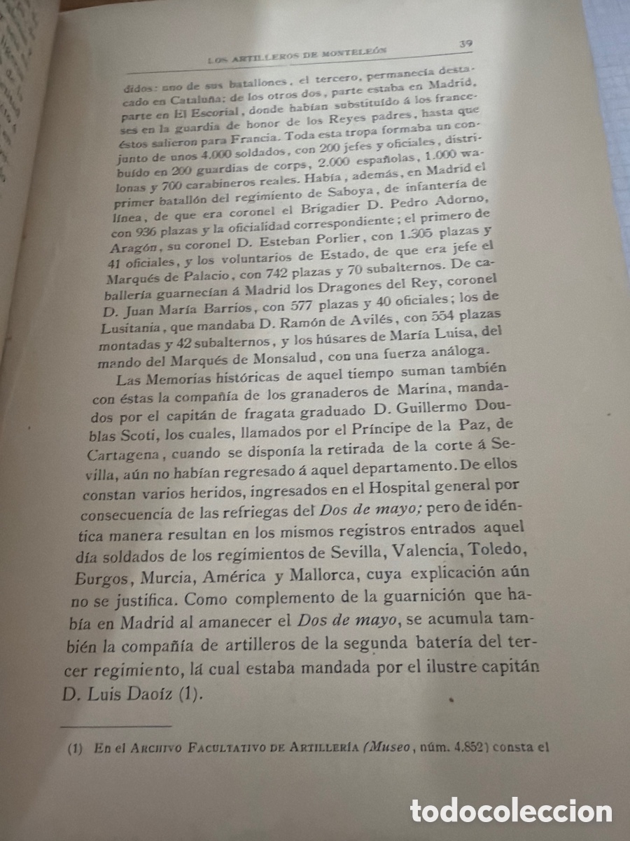 Libros antiguos: Memorial de artiller&iacute;a - Foto 2