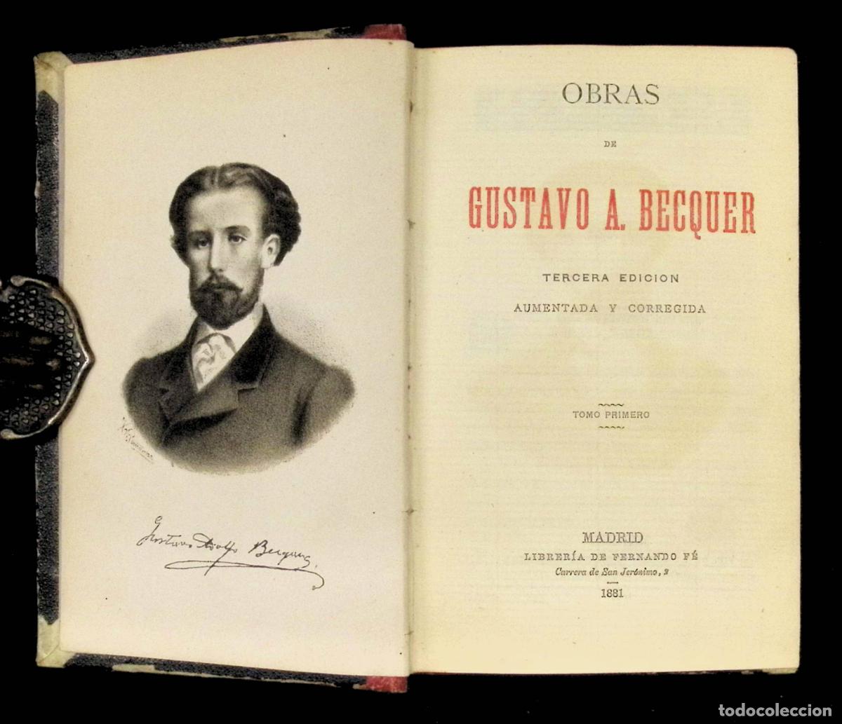 Libros antiguos: OBRAS DE... - BECQUER, Gustavo A. - Foto 2