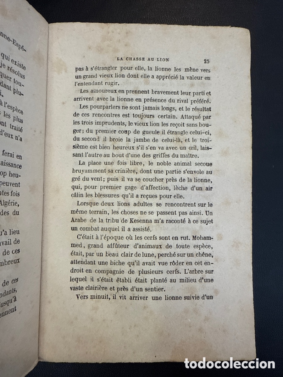 Libros antiguos: G&Eacute;RARD, Jules. La chasse au lion - Foto 2