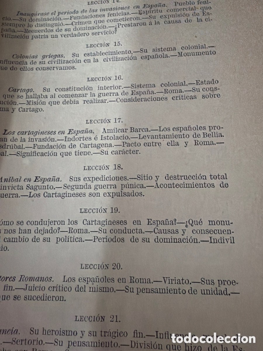 Libros antiguos: Historia cr&iacute;tica de Espa&ntilde;a programa y lecciones preliminares - Foto 2
