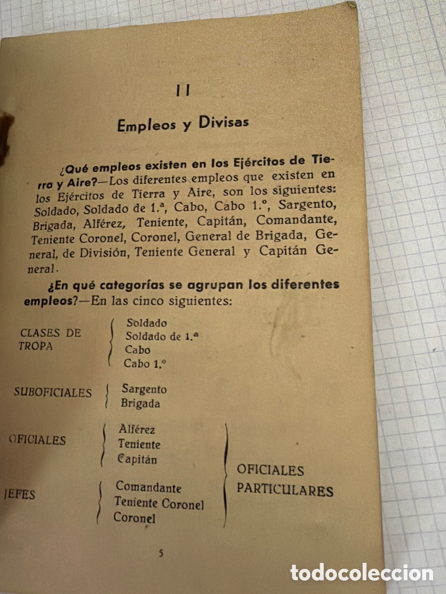 Libros antiguos: Manual del recluta antiguo - Foto 3