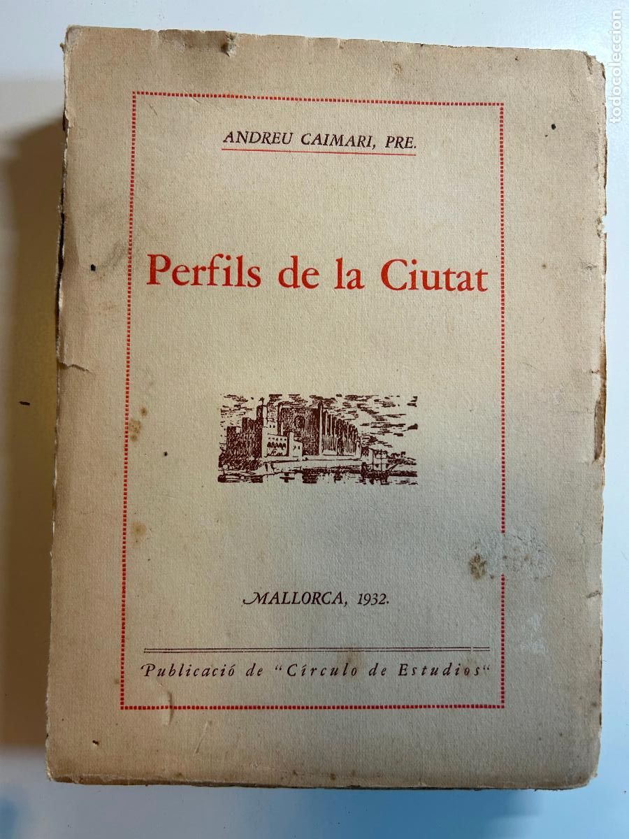 Libros antiguos: Perfils de la Ciutat. Andreu Caimari, Pre. Mallorca, 1932 - Foto 1