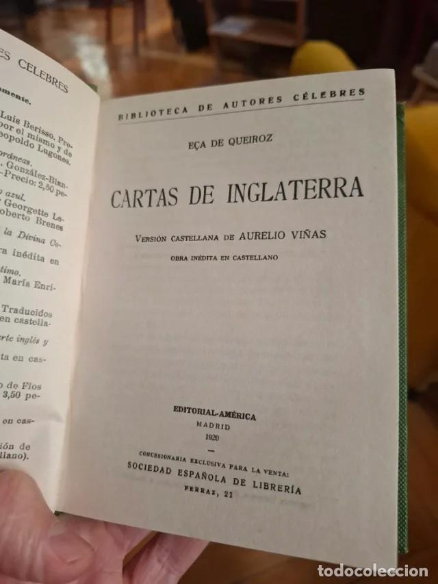 Libros antiguos: Libro &rdquo;Cartas de Inglaterra&rdquo;, de E&ccedil;a de Queiroz - Foto 1
