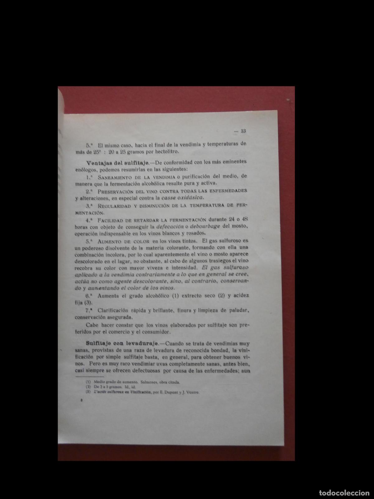 Libros antiguos: Gu&iacute;a Pr&aacute;ctica de Vinificaci&oacute;n Moderna. - Foto 5
