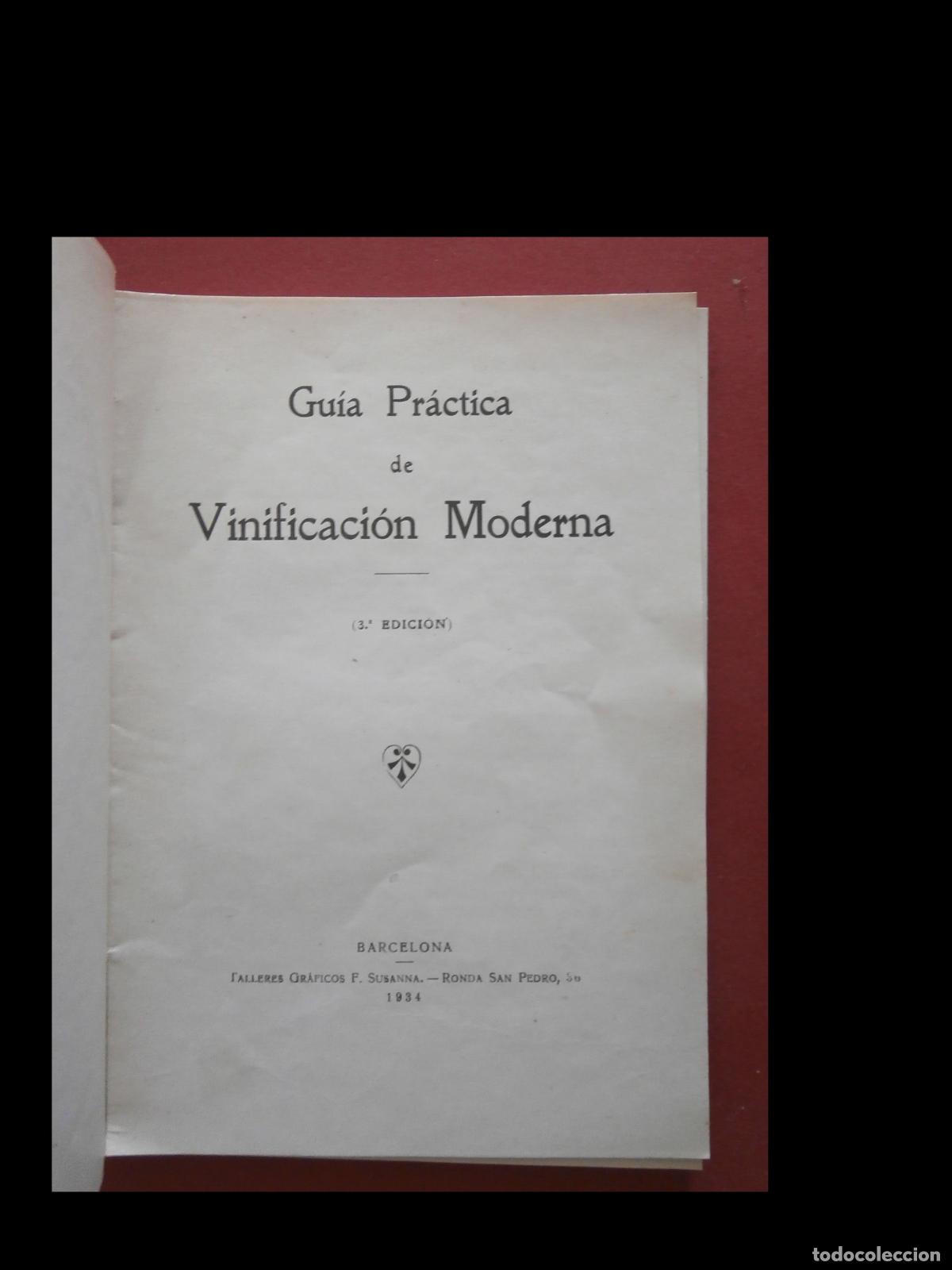 Libros antiguos: Gu&iacute;a Pr&aacute;ctica de Vinificaci&oacute;n Moderna. - Foto 6