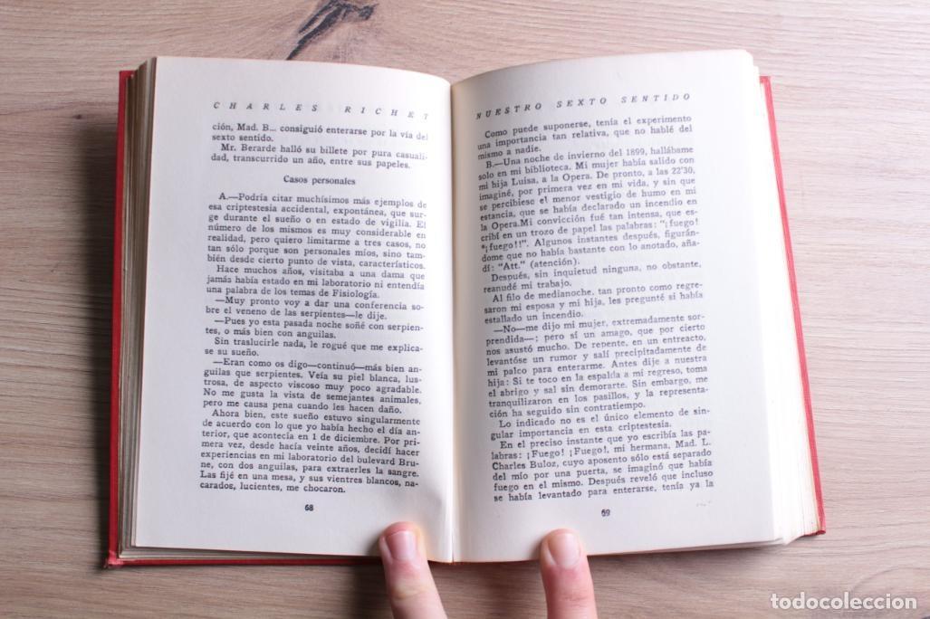 Libros antiguos: Nuestro sexto sentido Charles Richet - Foto 4