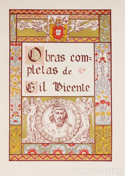 Libros antiguos: VICENTE. (Gil) - OBRAS COMPLETAS. - Foto 2