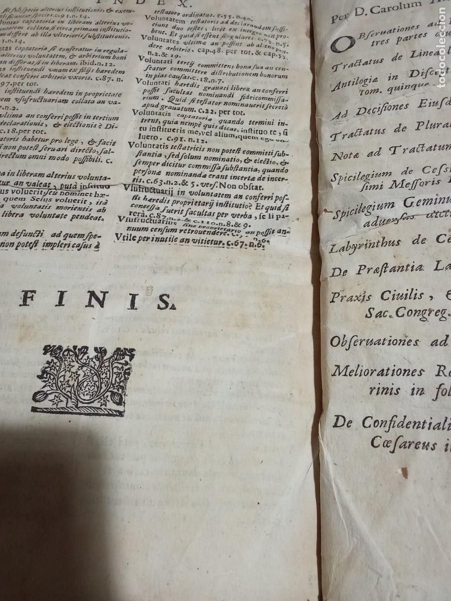 Libros antiguos: De confidentiali Haeredis Institutione .1697. - Foto 6